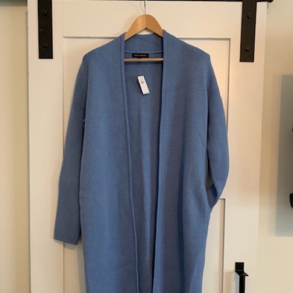 Banana Republic- Birdseye Duster cardigan